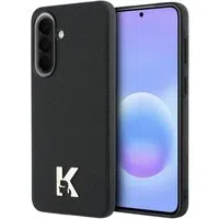 Custodia per Samsung Galaxy A37 5G, Karl Lagerfeld, Logo Karl Head, Nera — 3