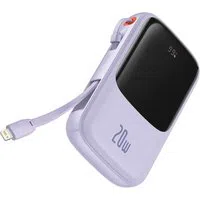Batteria Esterna Baseus Qpow Pro, 20000mAh, 20W, QC + PD, 1 x Lightning - 1 x USB-A - 1 x USB-C, Viola PPQD030005 — 3