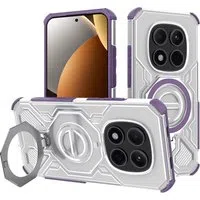 Custodia per Xiaomi Poco M8 Pro / Redmi Note 15 Pro+ 5G, Techsuit, Carbon Shield Pro, Viola — 3