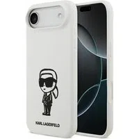 Custodia per Apple iPhone 17 Air, Karl Lagerfeld, Sketch and Logo Karl, Bianca — 3