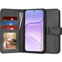 Custodia per Honor 600 Smart, Techsuit, Diary Book, Nera — 3