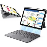 Custodia con Tastiera per Apple iPad (2025) / (2022), ESR, Flex, Grigio — 3