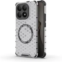 Custodia MagSafe per Xiaomi 15T, Techsuit, HoneyComb Shield, Bianca — 3