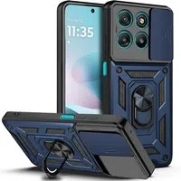 Custodia per Motorola Moto G67 Power / G57 Power, Techsuit, CamShield, Blu — 3