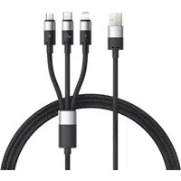Cavo di Ricarica USB-A - Lightning / microUSB / USB-C Baseus StarSpeed 3in1, 100W, 1.5m, Nero P10319900111-01 — 3