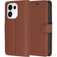 Custodia per Oppo Reno16 Pro, Techsuit, Leather Folio, Marrone — 3