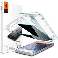 Pellicola protettiva per schermo Privacy Spigen GlastR EZ FIT HD per Samsung Galaxy S25 Ultra S938, Vetro temperato, Colla completa, Set 2 pezzi AGL09335 — 3