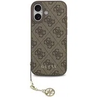 Custodia MagSafe per Apple iPhone 17, Guess, 4G Charm Cradle, Marrone — 3