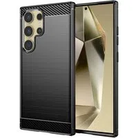Custodia per Samsung Galaxy S24 Ultra S928, Techsuit, Carbonio, Nera — 3