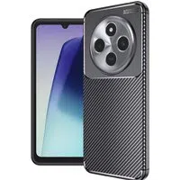 Custodia per Xiaomi Poco C75 / Redmi 14C, Techsuit, CarbonFiber, Nera — 3