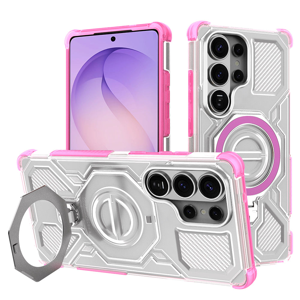 Techsuit Custodia per Samsung Galaxy S26 Ultra S948, Techsuit, Carbon Shield Pro, Rosa