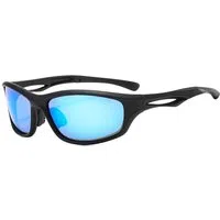 Occhiali da Ciclismo Unisex Techsuit 9309, Polarizzati, Neri Blu — 3