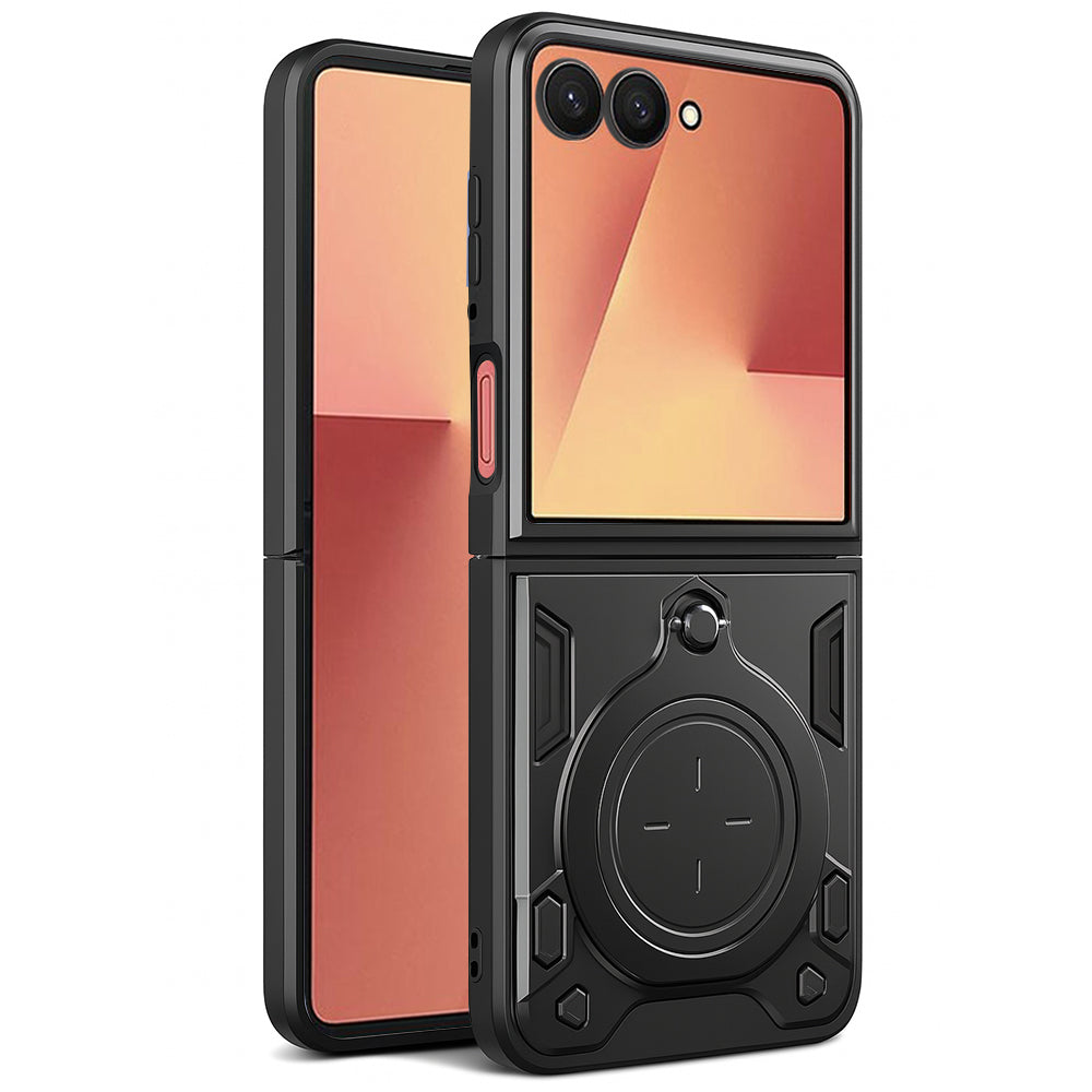 Techsuit Custodia per Samsung Galaxy Z Flip7 F766, Techsuit, CamGuard Pro, Nera