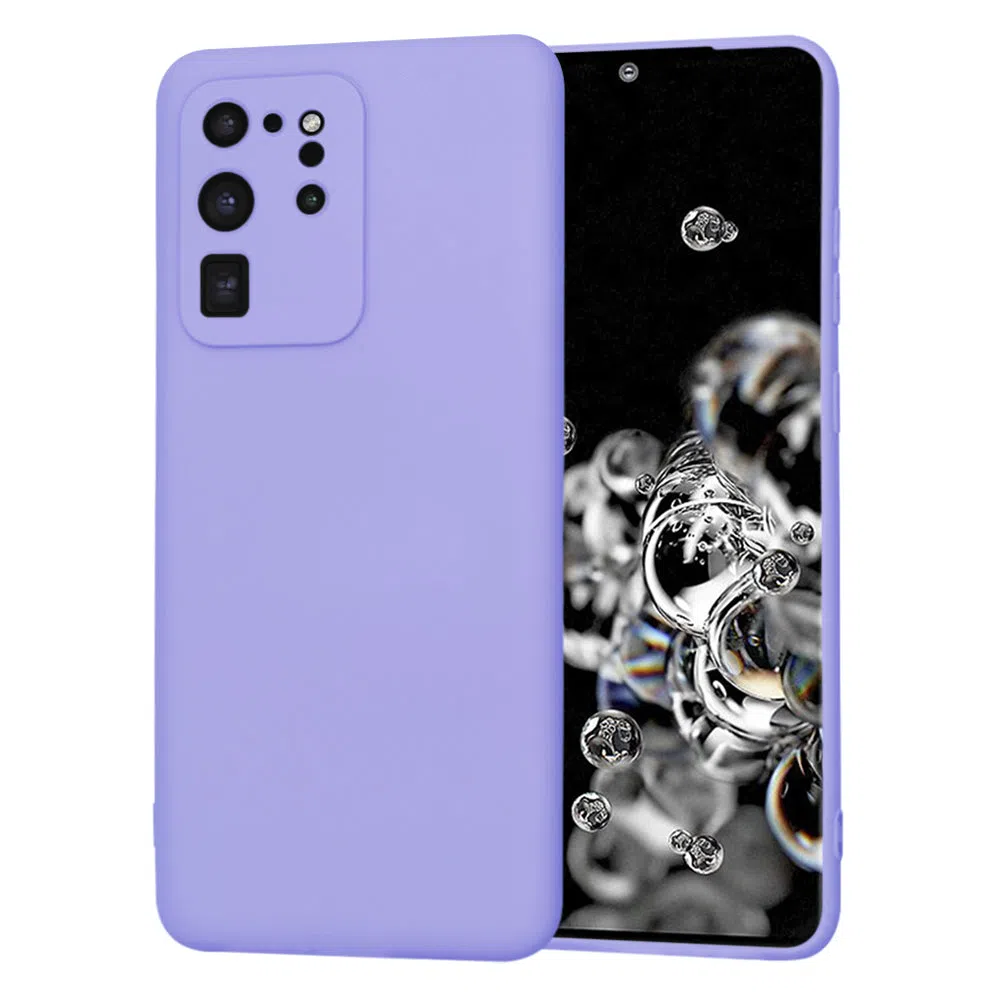 Custodia per Samsung Galaxy S20 Ultra 5G G988 / S20 Ultra G988, Techsuit, SoftFlex, Viola Chiaro — 2