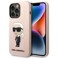 Custodia per Apple iPhone 14 Pro, Karl Lagerfeld, Silicone Ikonik NFT, Rosa — 3