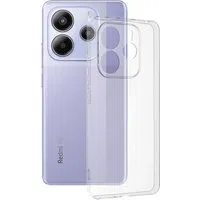 Custodia per Xiaomi Redmi Note 14 5G, Techsuit, Chiara, Trasparente — 3
