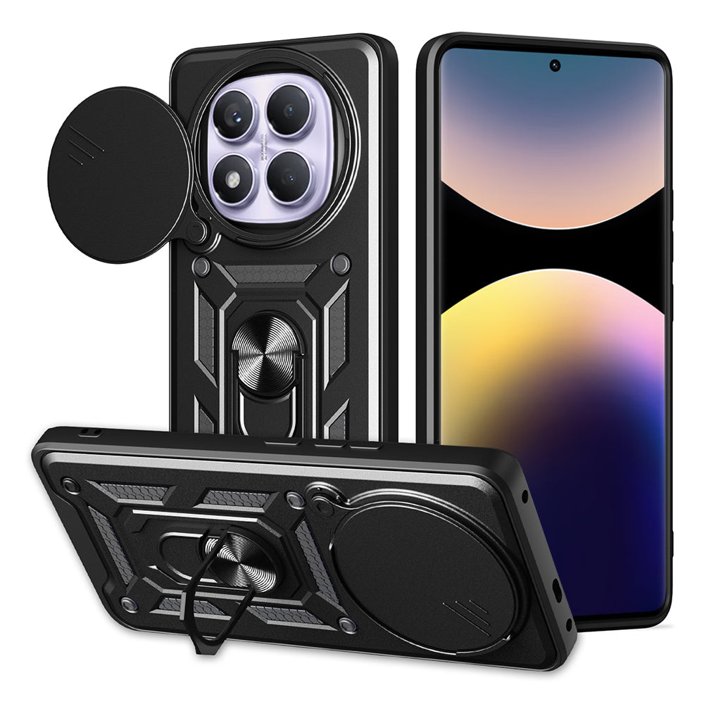 Custodia per Xiaomi Redmi Note 14 Pro 4G, Techsuit, CamShield, Nera
