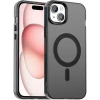 Custodia MagSafe per Apple iPhone 15 Plus, Techsuit, CandyCase, Nera — 3