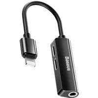Adattatore Audio Lightning - Lightning / 3.5mm Baseus L52, Nero CALL52-01 — 3