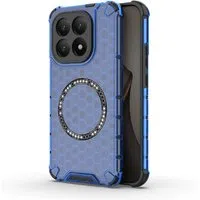 Custodia MagSafe per Xiaomi 15T, Techsuit, HoneyComb Shield, Blu — 3