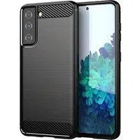 Custodia per Samsung Galaxy S21+ 5G G996, OEM, Carbonio, Nera — 3