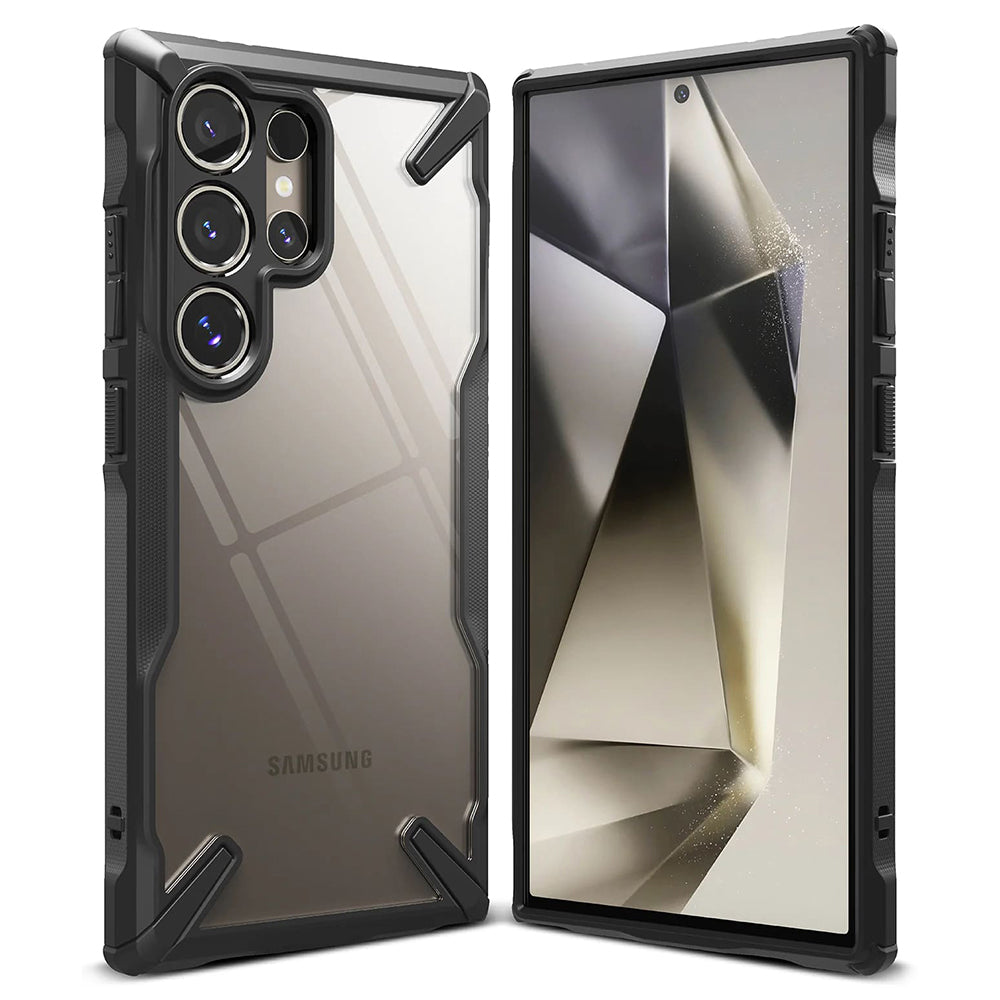 Ringke Custodia per Samsung Galaxy S24 Ultra S928, Ringke, Fusion X, Nera