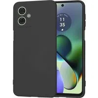 Custodia per Motorola Moto G54, Techsuit, SoftFlex, Nera — 3