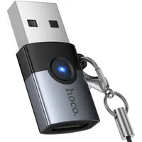 Adattatore Dati e Ricarica USB-C - USB-A HOCO UA46B, Grigio — 3
