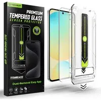 Pellicola protettiva per schermo Techsuit TitanGlass CrystalHD per Samsung Galaxy A56 A566 / S24 FE S721, Vetro temperato, Full Glue