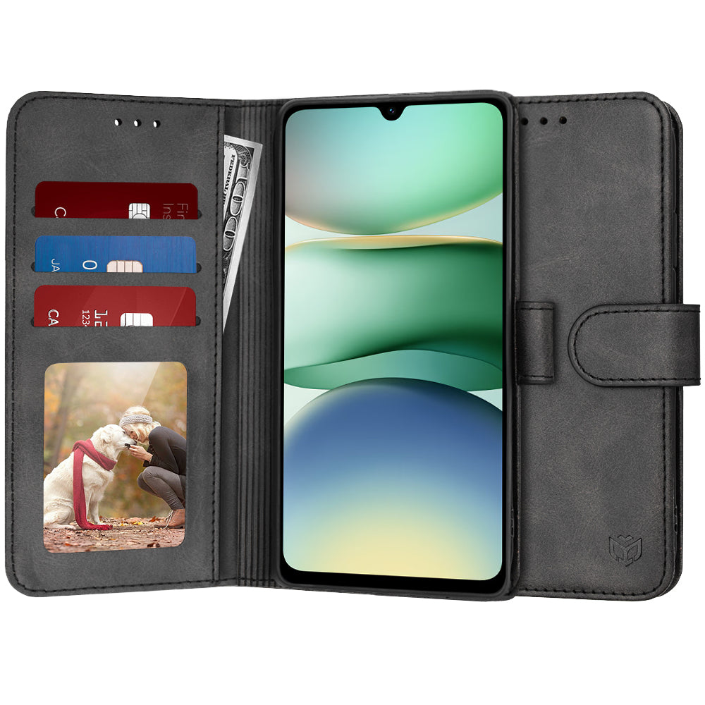 Custodia per Xiaomi Redmi A5 4G (Standard), Techsuit, Diary Book, Nera