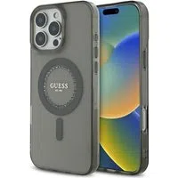 Custodia MagSafe per Apple iPhone 16 Pro, Guess, IML Rhinestone, Nera — 3