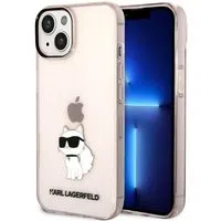 Custodia per Apple iPhone 14 Plus, Karl Lagerfeld, Ikonik Choupette, Rosa — 3