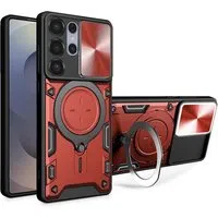 Custodia per Samsung Galaxy S25 Ultra S938, Techsuit, CamGuard Pro, Rossa — 3