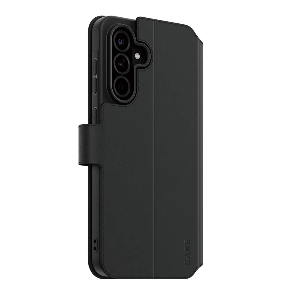 Custodia per Samsung Galaxy A56 A566, PanzerGlass, con funzione portafoglio e supporto, nera — 2