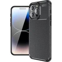 Custodia per Apple iPhone 14 Pro, Techsuit, CarbonFiber, Nera — 3