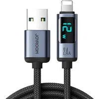 Cavo Dati e Ricarica USB-A - Lightning Joyroom S-A16 Prism Display, 12W, 1.2m, Nero — 3