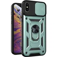 Custodia per Apple iPhone XS Max, Techsuit, CamShield, Verde — 3