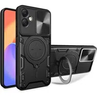 Custodia per Samsung Galaxy A06 A065, Techsuit, CamGuard Pro, Nera — 3