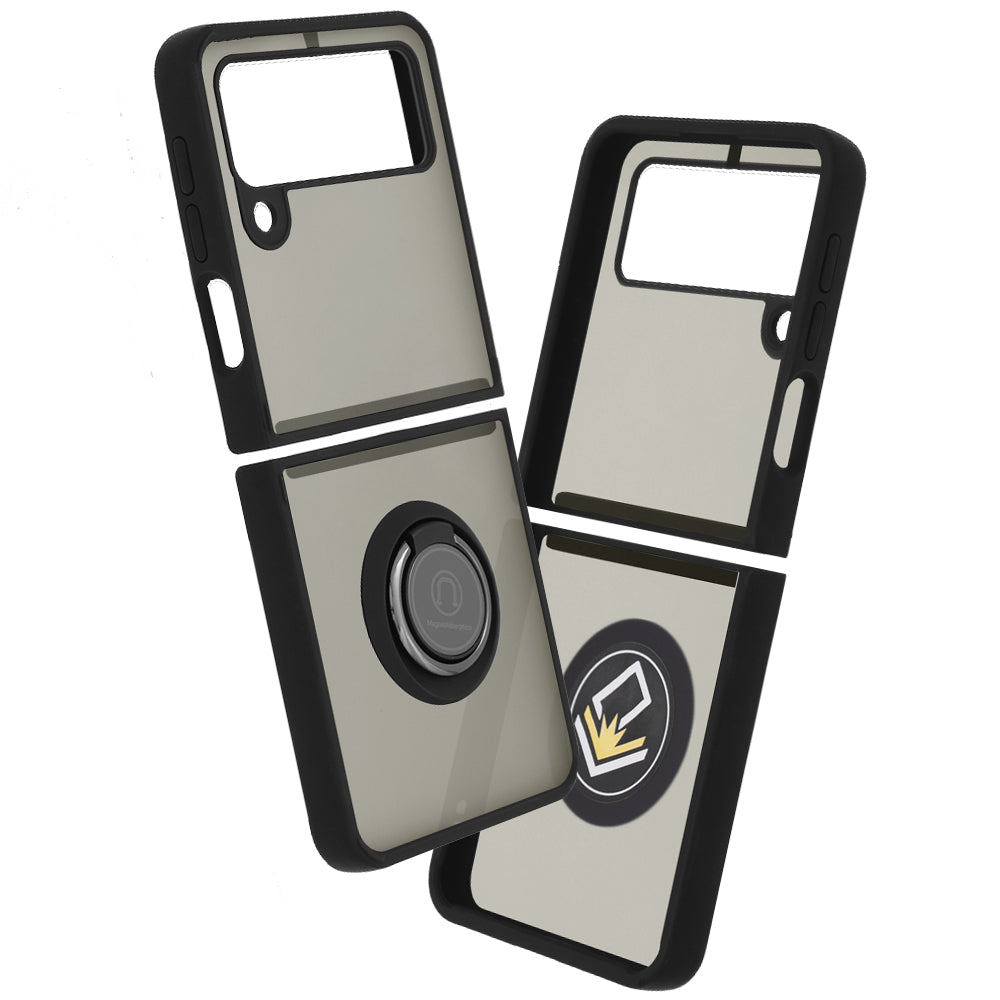Techsuit Custodia per Samsung Galaxy Z Flip3 5G F711, Techsuit, Glinth, Nera