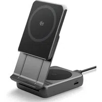 Caricatore Wireless da Rete Spigen EF302MOQ 3in1, 25W, 1 x USB-C, Grigio ACH10399 — 3