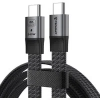 Cavo Dati e Ricarica USB-C - USB-C Techsuit ElysiumSync Pro CX1, 240W, 1m, Grigio — 3