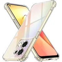 Custodia per Oppo Reno8, Techsuit, Shockproof Clear, Trasparente — 3
