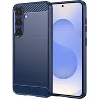 Custodia per Samsung Galaxy S25 S931, Techsuit, Carbonio, Blu — 3