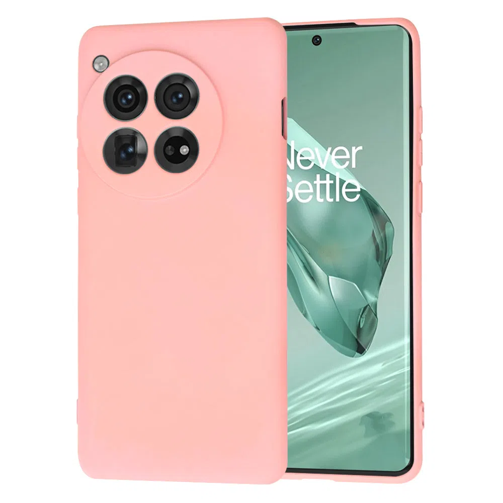 Custodia per OnePlus 12, Techsuit, SoftFlex, Rosa Chiaro — 2