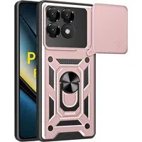 Custodia per Xiaomi Poco F6 Pro, Techsuit, CamShield, Rosa — 3