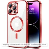 Custodia MagSafe per Apple iPhone 17, Techsuit, Luxury Crystal, Rossa — 3