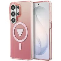Custodia MagSafe per Samsung Galaxy S26 Ultra S948, Guess, IML Gradient Triangle Logo, Rosa — 3