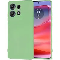 Custodia per Motorola Edge 50 Pro, Techsuit, SoftFlex, Verde Chiaro — 3