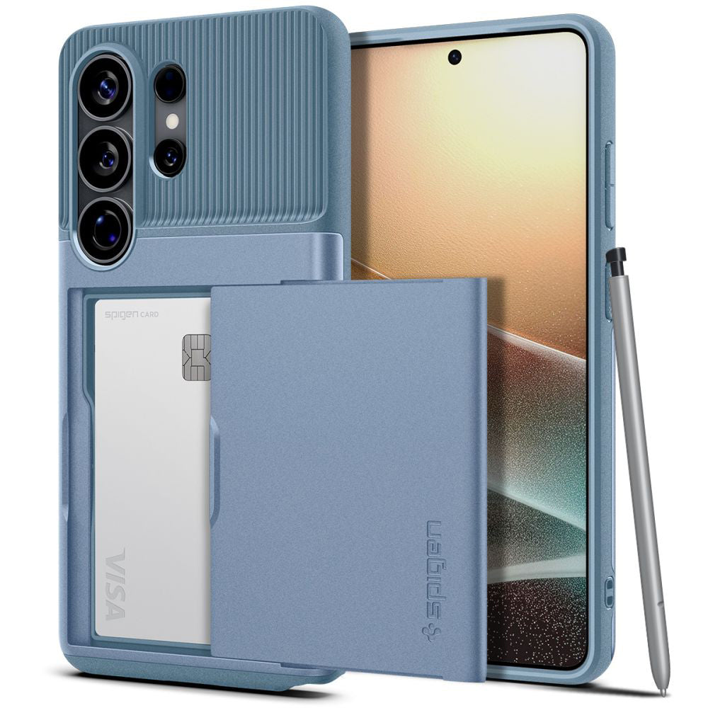 Spigen Custodia per Samsung Galaxy S26 Ultra S948, Spigen, Slim Armor CS, Blu ACS11225