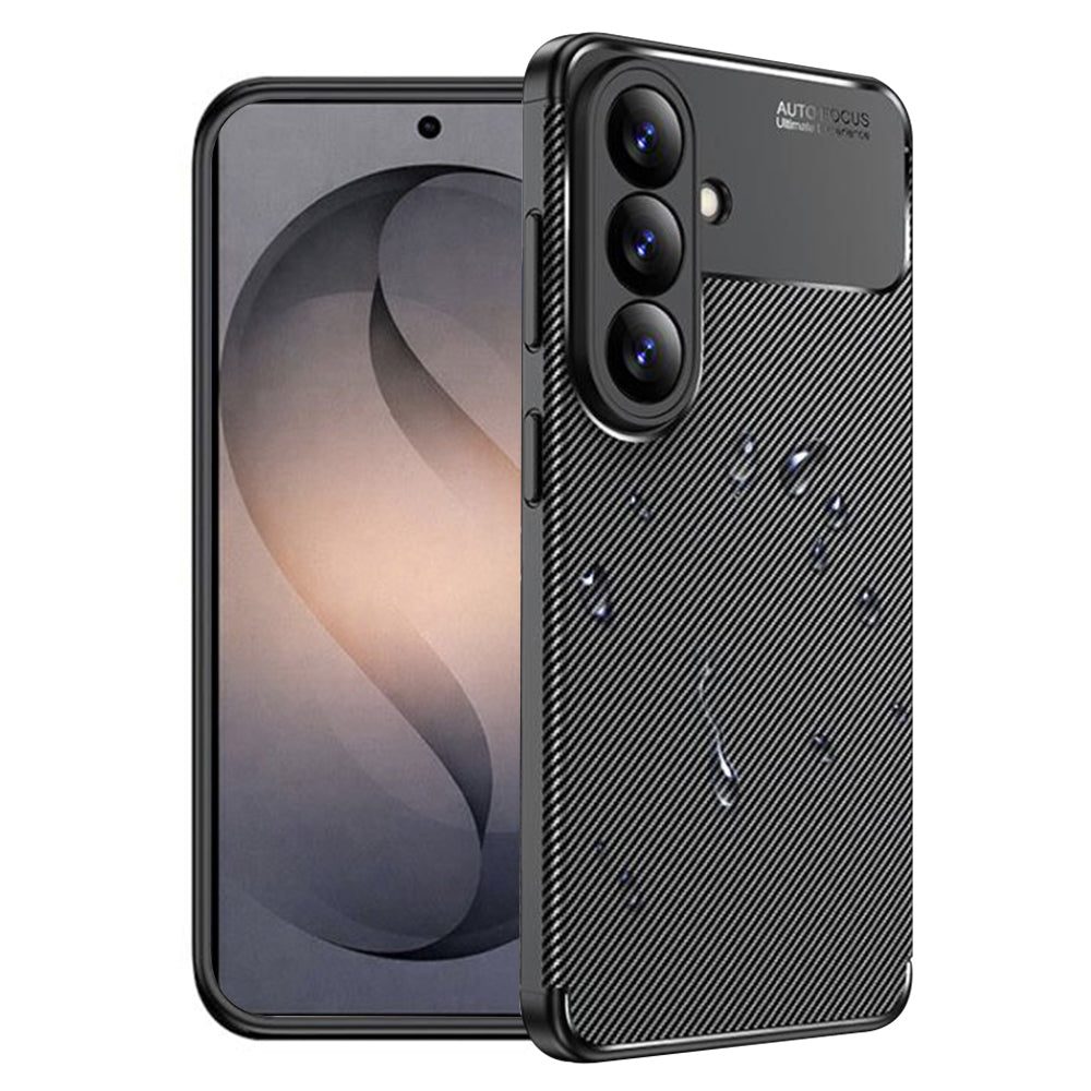 Techsuit Custodia per Samsung Galaxy S26 Plus S947, Techsuit, CarbonFiber, Nera